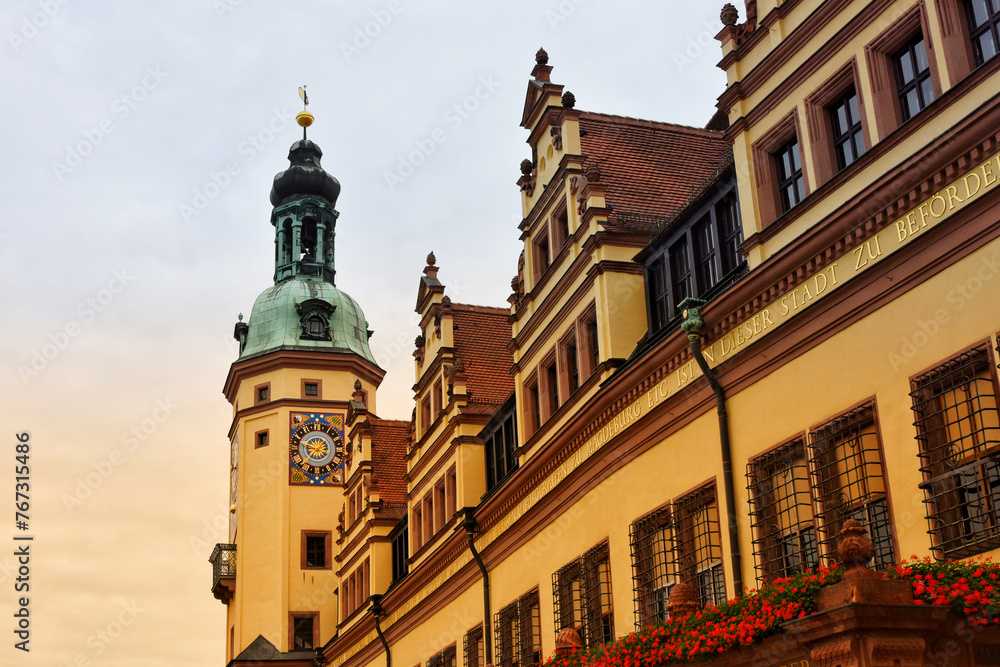 Obraz premium Old Town Hall in Leipzig, Germany