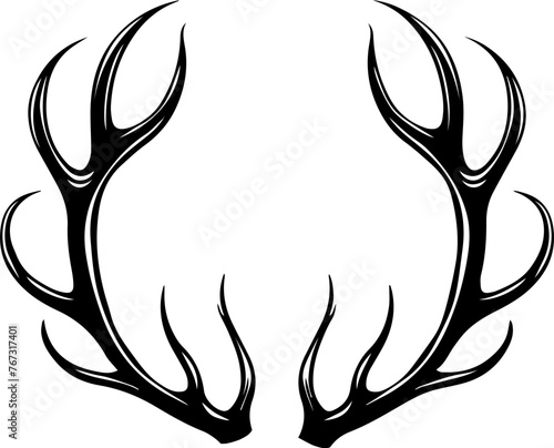 Deer Antlers Vector 