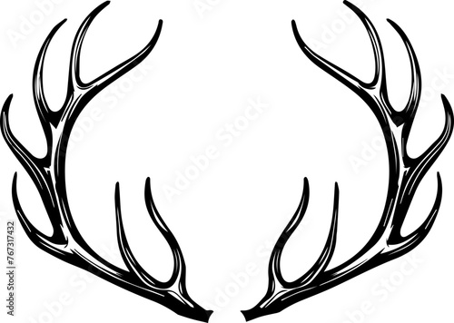 Deer Antlers Vector 
