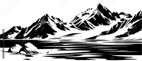 Arctic Scene Vector Illustration