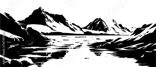 Arctic Scene Vector Illustration
