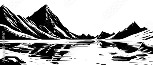 Arctic Scene Vector Illustration