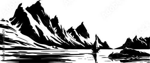 Arctic Scene Vector Illustration