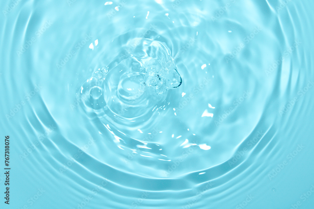 The surface of the water is clear, blue, soft and shiny. The surface of the water is clear, blue, soft and shiny.