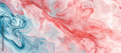 Abstract Background with Marble and Liquid Effect in Oil Painting Style