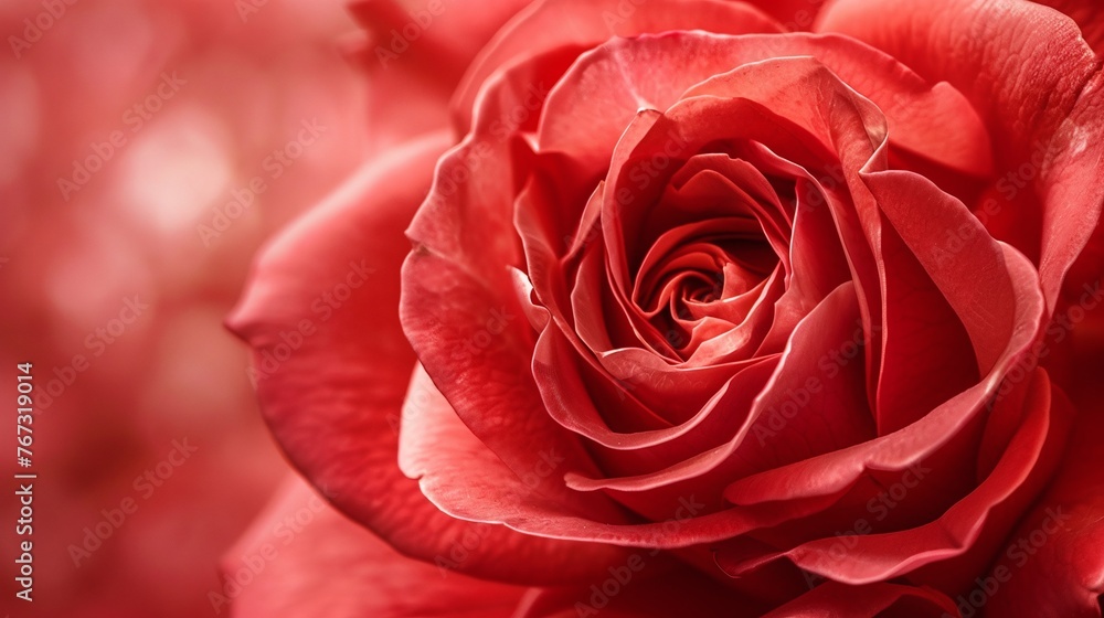 beautiful rose flower closeup on natural red background, highlighting the soft and elegant petals of the vibrant blossom beautiful rose flower closeup on natural red background, highlighting the soft and elegant petals of the vibrant blossom