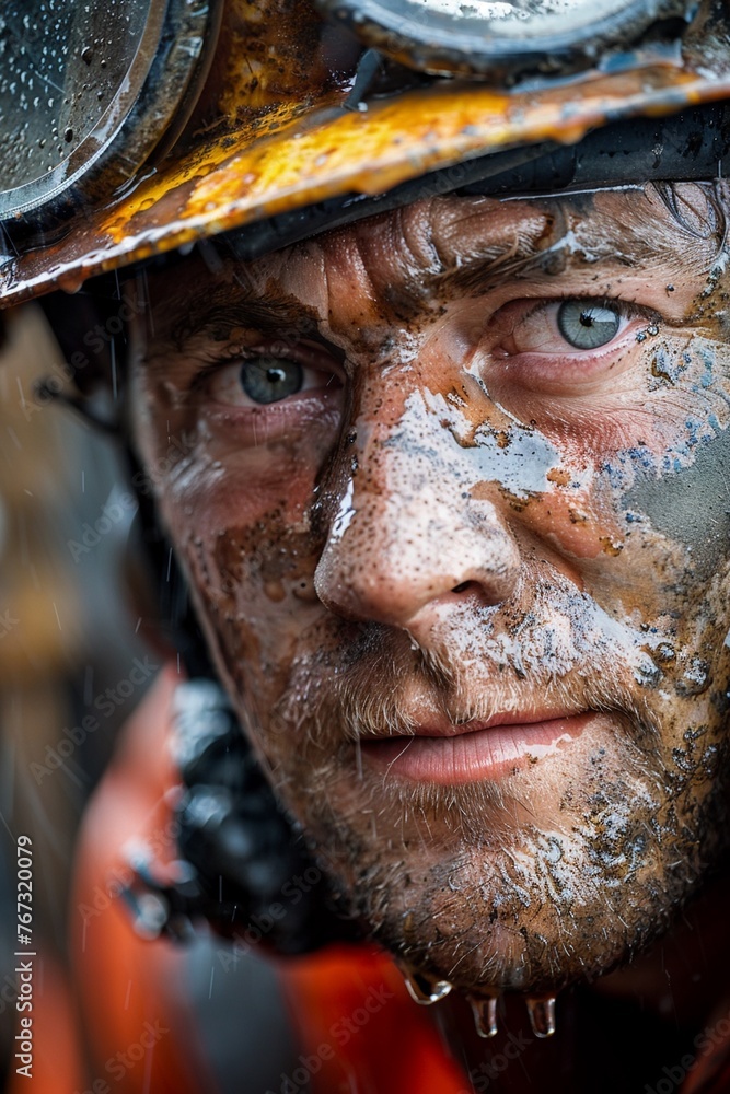 Enter the realm of industrial prowess with a closeup view of a worker in the oil drilling field, their unwavering focus serving as a beacon of determination amidst the rugged landscape 04 Enter the realm of industrial prowess with a closeup view of a worker in the oil drilling field, their unwavering focus serving as a beacon of determination amidst the rugged landscape 04