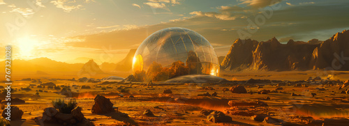 Immersive UHD Mars Biodome: A Realistic Vision of Life on the Red Planet photo