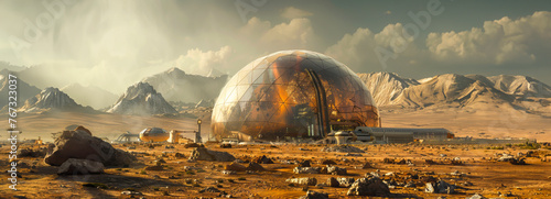 Exploring the Realistic UHD Biodome: A Stunning Glimpse of Mars' Surface photo