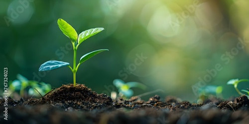 Promoting Reforestation Projects for Carbon Offset and Environmental Sustainability. Concept Reforestation, Carbon Offset, Environmental Sustainability, Green Initiatives, Climate Change