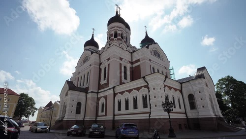 Aleksandr Nevskij cathedral in Tallinn, Estonia photo