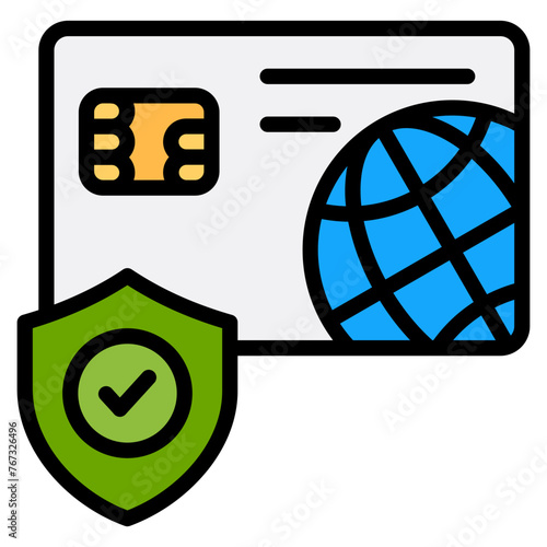 Secure Payment Icon Element For Design
