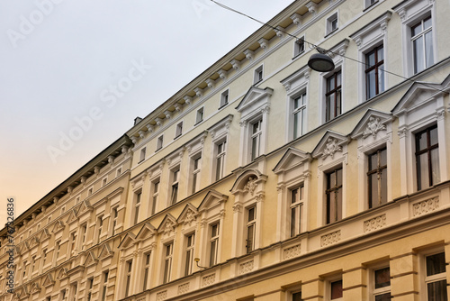 Historical residential houses in Szczecin, Poland