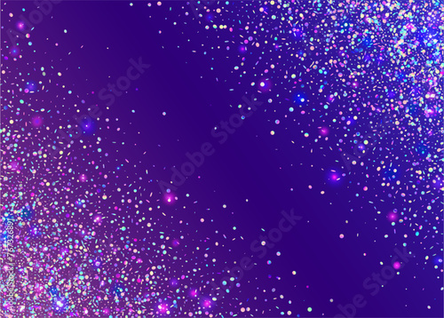 Transparent Tinsel. Iridescent Burst. Cristal Design. Modern Ribbon. Disco Texture. Pink Laser Background. Hologram Glitter. Glare Birthday Backdrop. Blue Transparent Tinsel