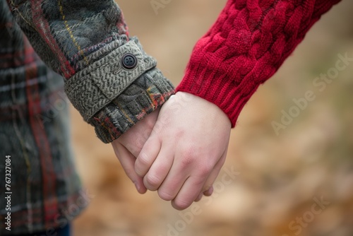 A couple holding hands, their love for each other evident in their eyes. Close-up.