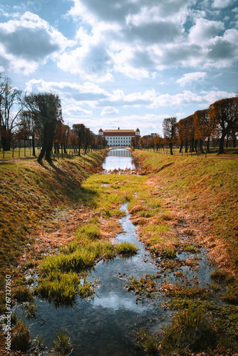 autumn landscape with river