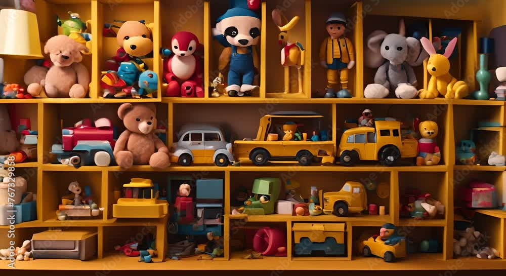 Toys in a toy store. Toys in a toy store.