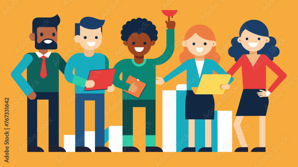 A multiethnic team works together seamlessly utilizing their unique strengths and perspectives to achieve great results in the workplace. A multiethnic team works together seamlessly utilizing their unique strengths and perspectives to achieve great results in the workplace.