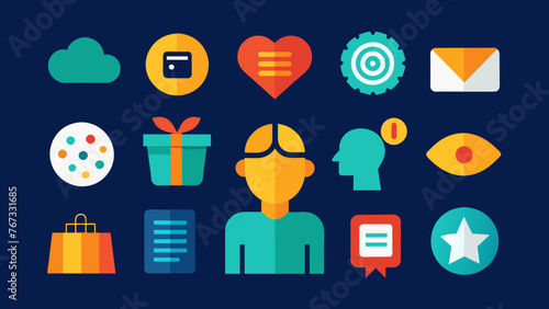 A collection of recognizable icons from popular brands display the power of visual recognition and how a strong brand image can stay top of