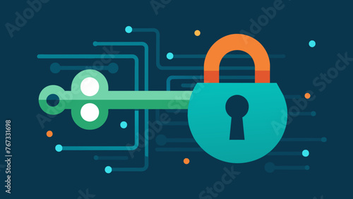 An image of a key turning in a lock over a digital background symbolizing the critical role of encryption in keeping business data secure and