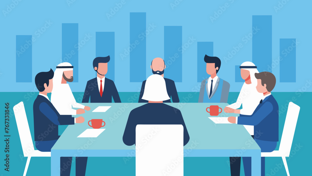 A group of suited individuals sit around a large boardroom table deep in discussion about potential startup investments. A group of suited individuals sit around a large boardroom table deep in discussion about potential startup investments.