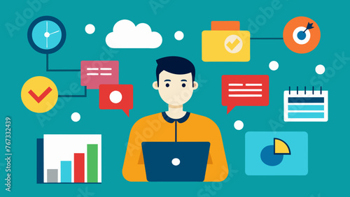 A person uses analytical tools to track social media activity and make informed decisions that will enhance the customer experience.