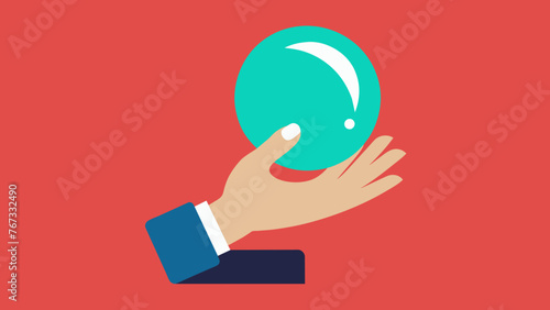 A hand pensively holds a crystal ball representing the careful decisionmaking and strategic planning necessary for successful business