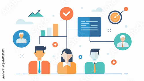 A clean and modern Employee Development Program presentation showcasing the programs structure through wellorganized diagrams and charts