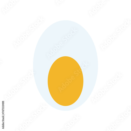 Egg, vector flat illustration. Healthy food and vitamins. 