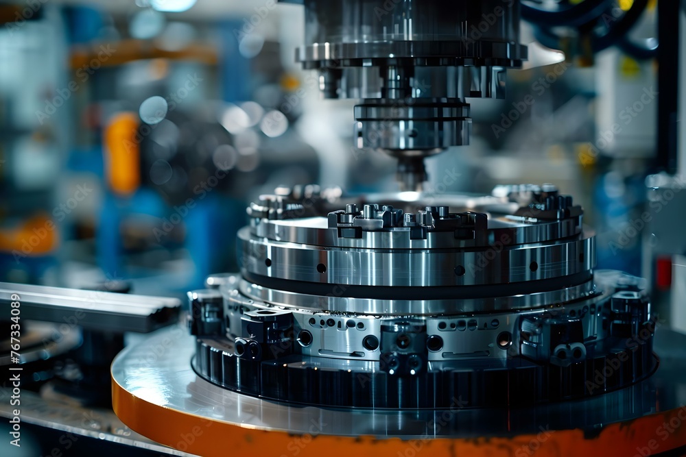 Advanced Automation in Automotive Manufacturing: A Glimpse into Modern Robotic Machinery in an Industrial Factory Setting. Concept Automated Robotics, Advanced Manufacturing, Industrial Factory Advanced Automation in Automotive Manufacturing: A Glimpse into Modern Robotic Machinery in an Industrial Factory Setting. Concept Automated Robotics, Advanced Manufacturing, Industrial Factory