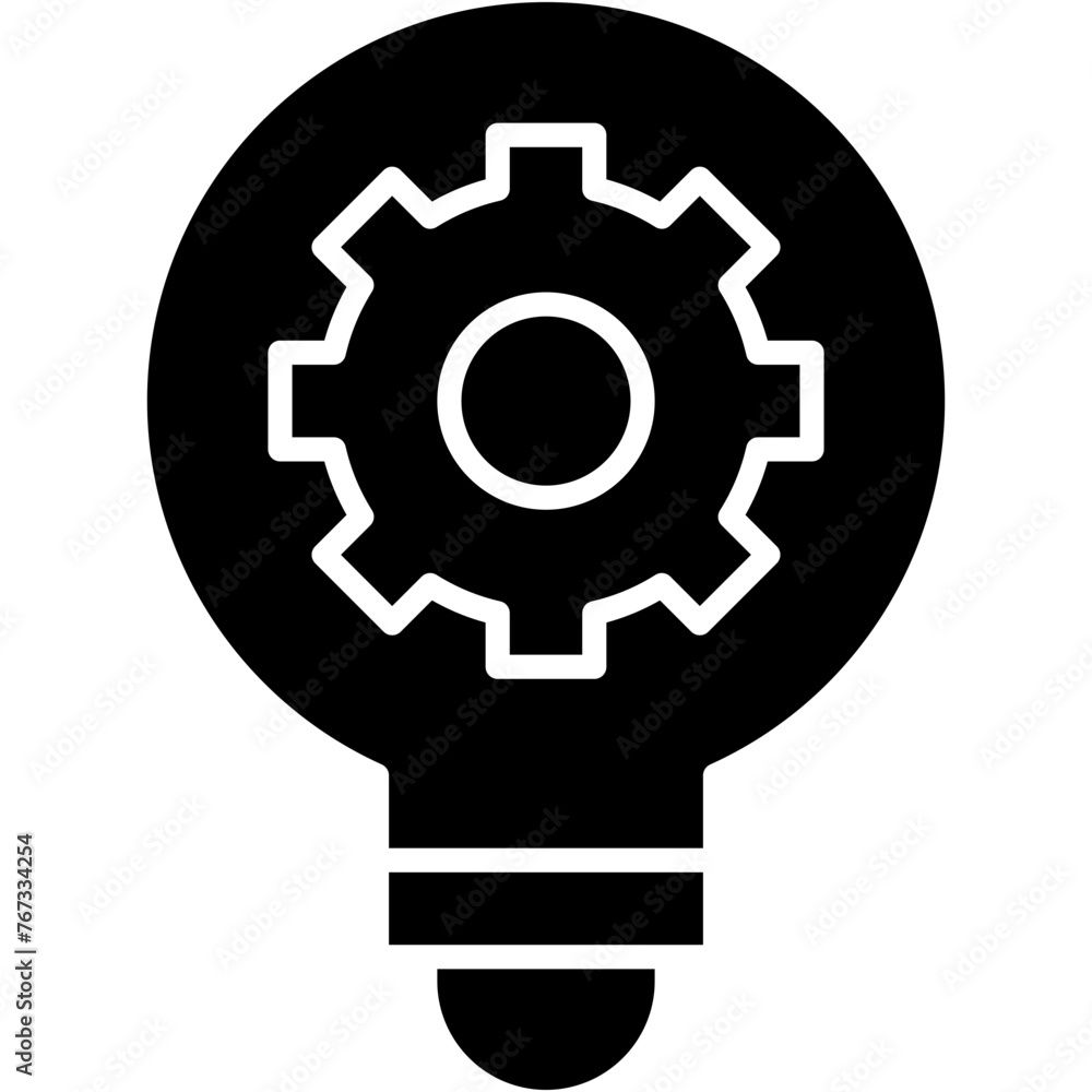 Engineering, gear, idea, innovation, bulb Icon Engineering, gear, idea, innovation, bulb Icon