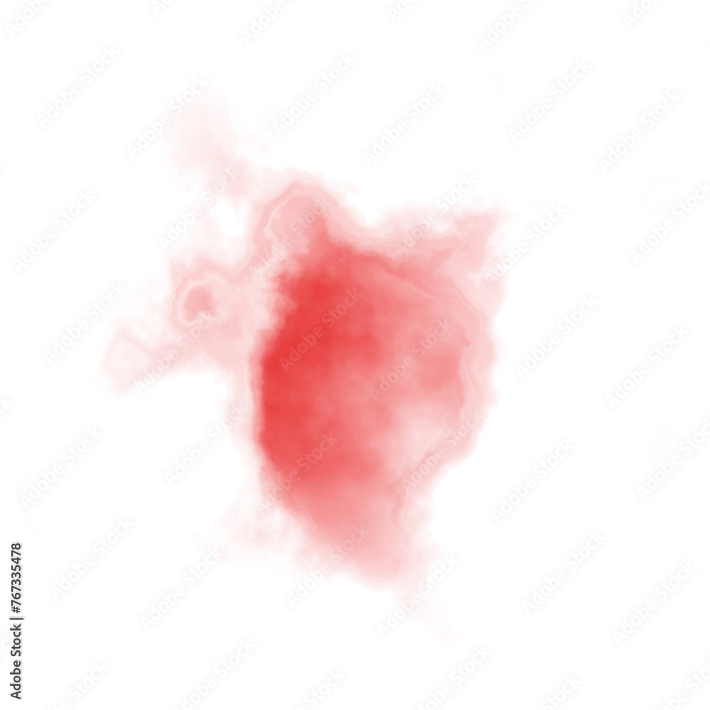 Red Watercolor Element