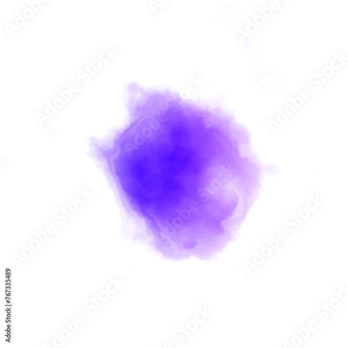 Purple and Blue Abstract Watercolor