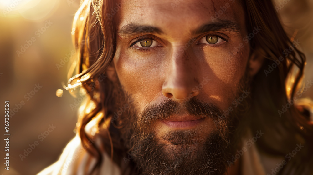 .Close-up portrait of Jesus Christ.. .Close-up portrait of Jesus Christ..