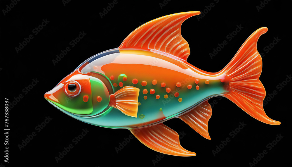 3d render fish