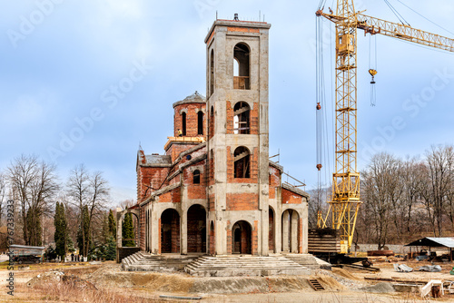 Construction of the Church of the Epiphany on the territory of the Alan Epiphany Monastery