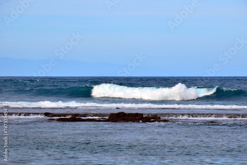 waves on the beach