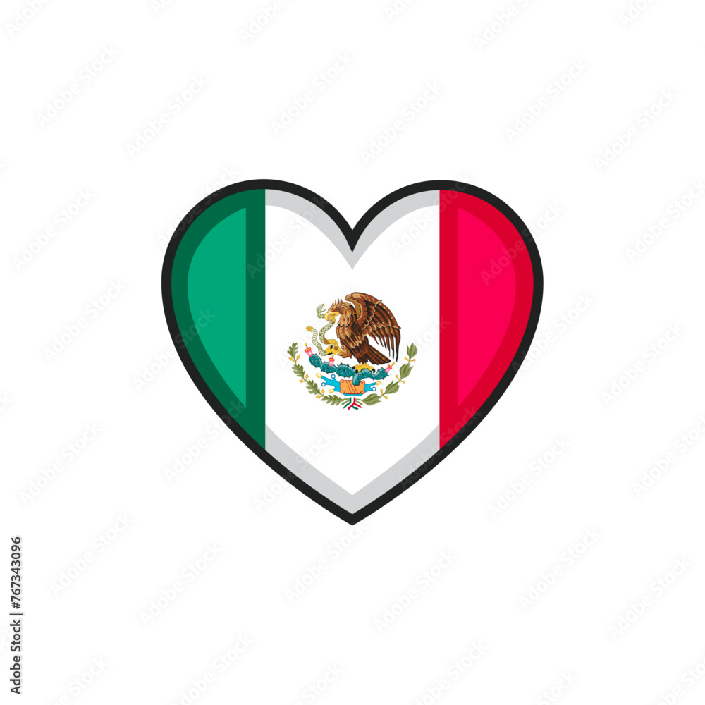 Mexico heart symbol, Mexican culture, Mexican flag Mexico heart symbol, Mexican culture, Mexican flag