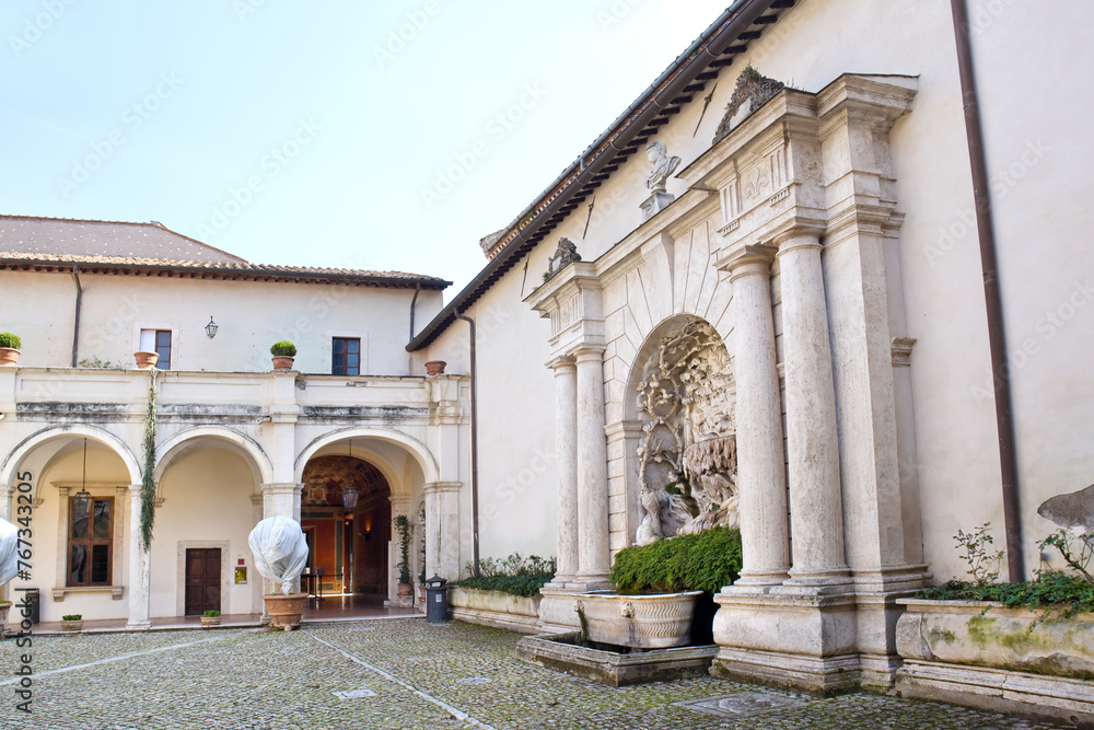 Patio of Villa d'Este in Tivoli, Italy
