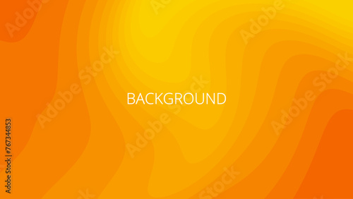 Orange abstract background with sharp wavy lines and gradient transition, dynamic swirl shape. Inclined bends