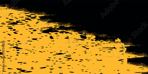 black and yellow abstract dirty grunge background.illustration