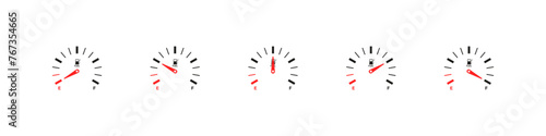Fuel level gauge set. Gas measurement indicators.