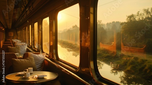 River View From Train Window © Prostock-studio