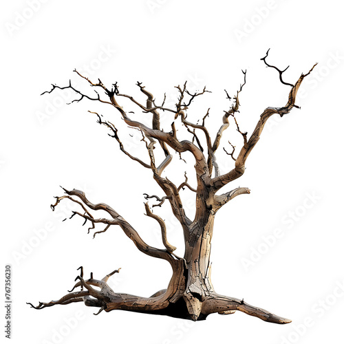 Dead tree for halloween and horror movie illustrations on transparent background PNG