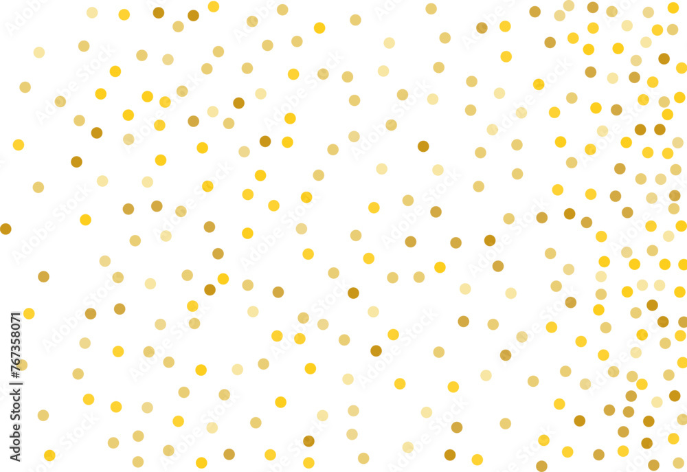 Background with Golden glitter, confetti. Gold polka dots, circles, round. Typographic design. Bright festive, festival pattern for party invites, wedding, cards, phone Wallpapers. Vector illustration Background with Golden glitter, confetti. Gold polka dots, circles, round. Typographic design. Bright festive, festival pattern for party invites, wedding, cards, phone Wallpapers. Vector illustration