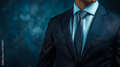 Confident businessman in a stylish suit