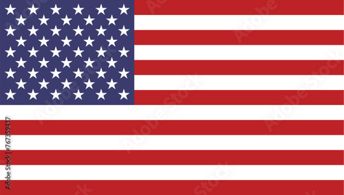 vector flag of united states of america