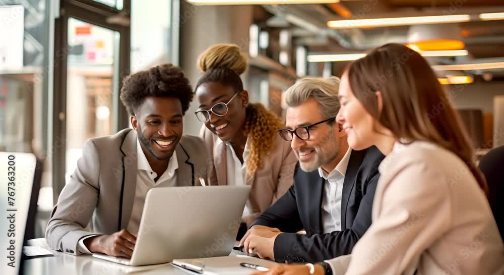 multiethnic business people working together in the office. multiethnic business people working together in the office.