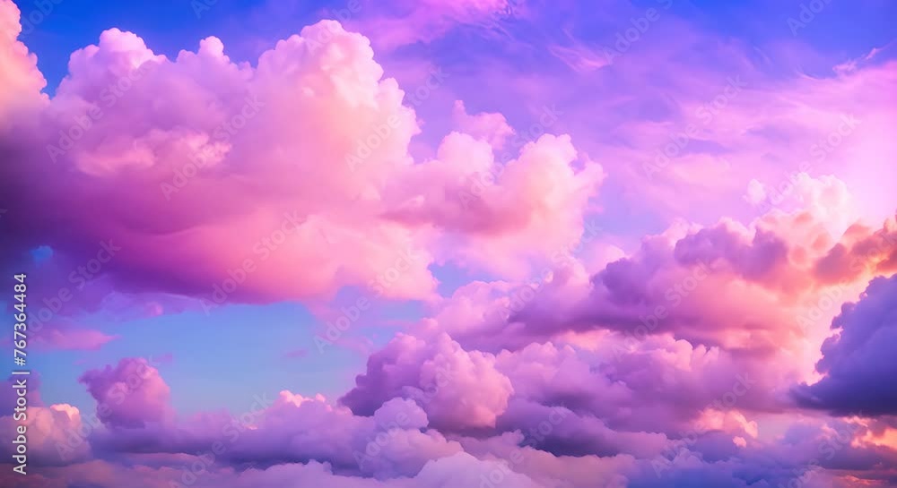 Cinemagraph twirl of colorful clouds in the sky. Cinemagraph twirl of colorful clouds in the sky.