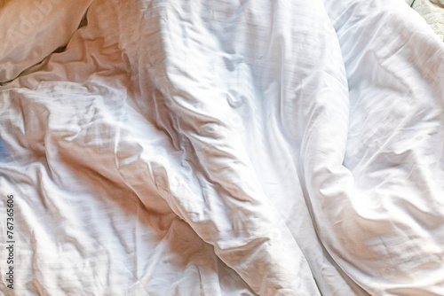 Wallpaper Mural abstract textured light background of duvet cover fabric in bed Torontodigital.ca